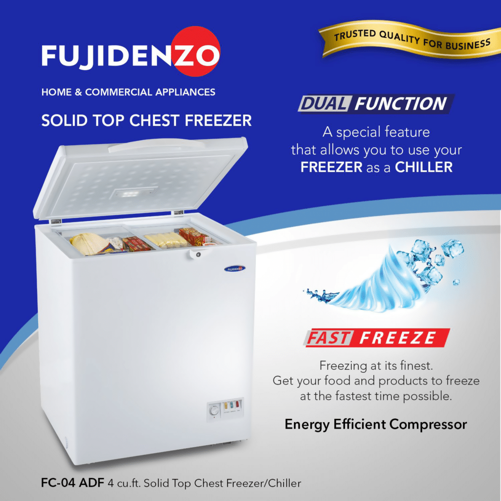 Fujidenzo FC04 ADF 4.0 cu.ft. Chest Freezer Ansons
