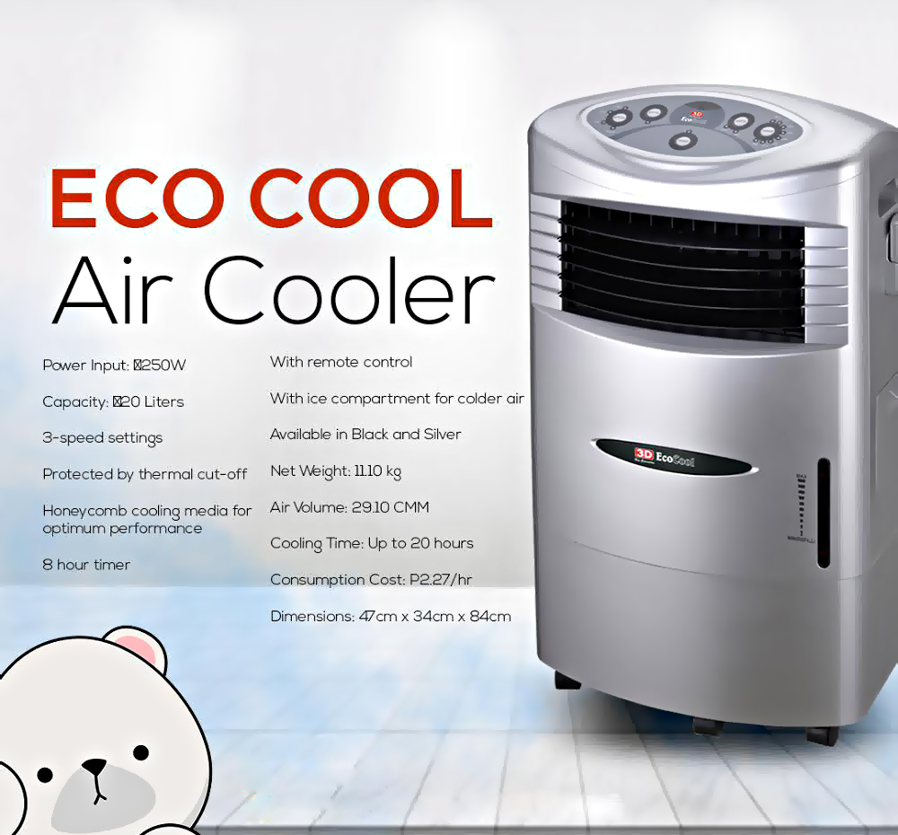 3D AC2003 Eco Cool 20 Liters Air Cooler Ansons