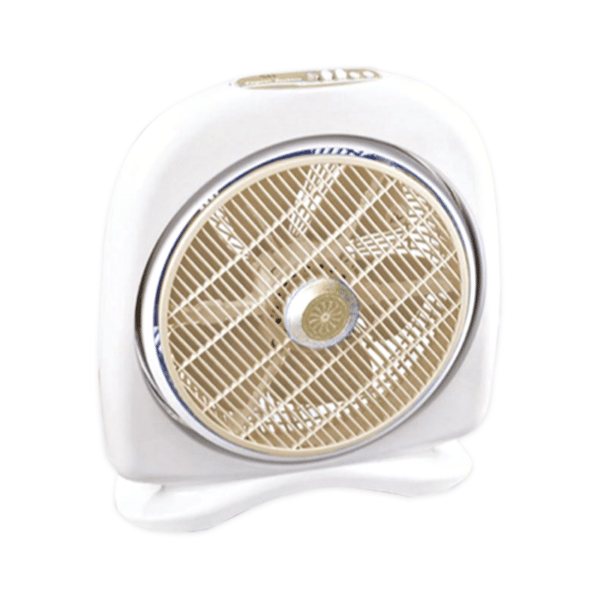 3D ELEGANT FASHION Box Fan White & Mocha - Ansons