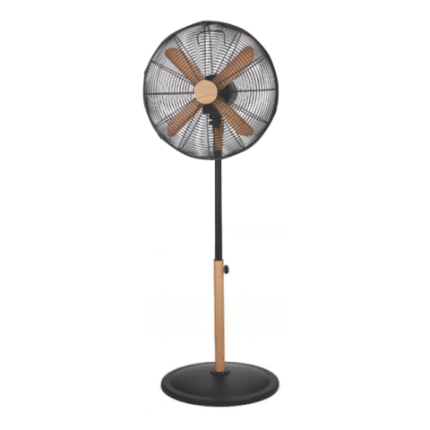 Asahi XF-6077 Wooden Stand Fan Black