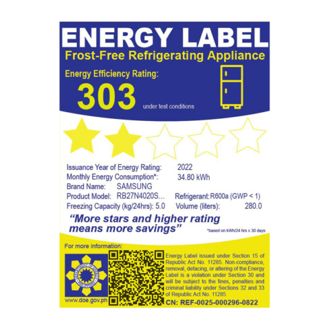 Samsung RB27N4020S9 9.9 cu.ft. Two Door Refrigerator - Image 2