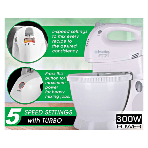 Imarflex IMX300P 3.5 Liters Electric Stand Mixer Ansons