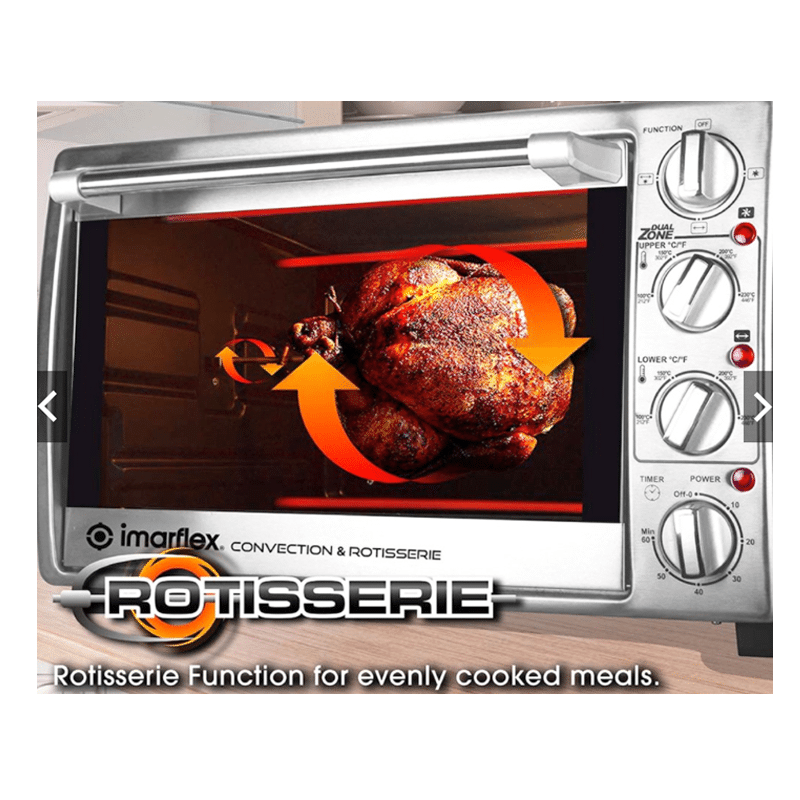 Imarflex IT-350CRS 35 Liters 3-in-1 Convection & Rotisserie Oven - Image 5