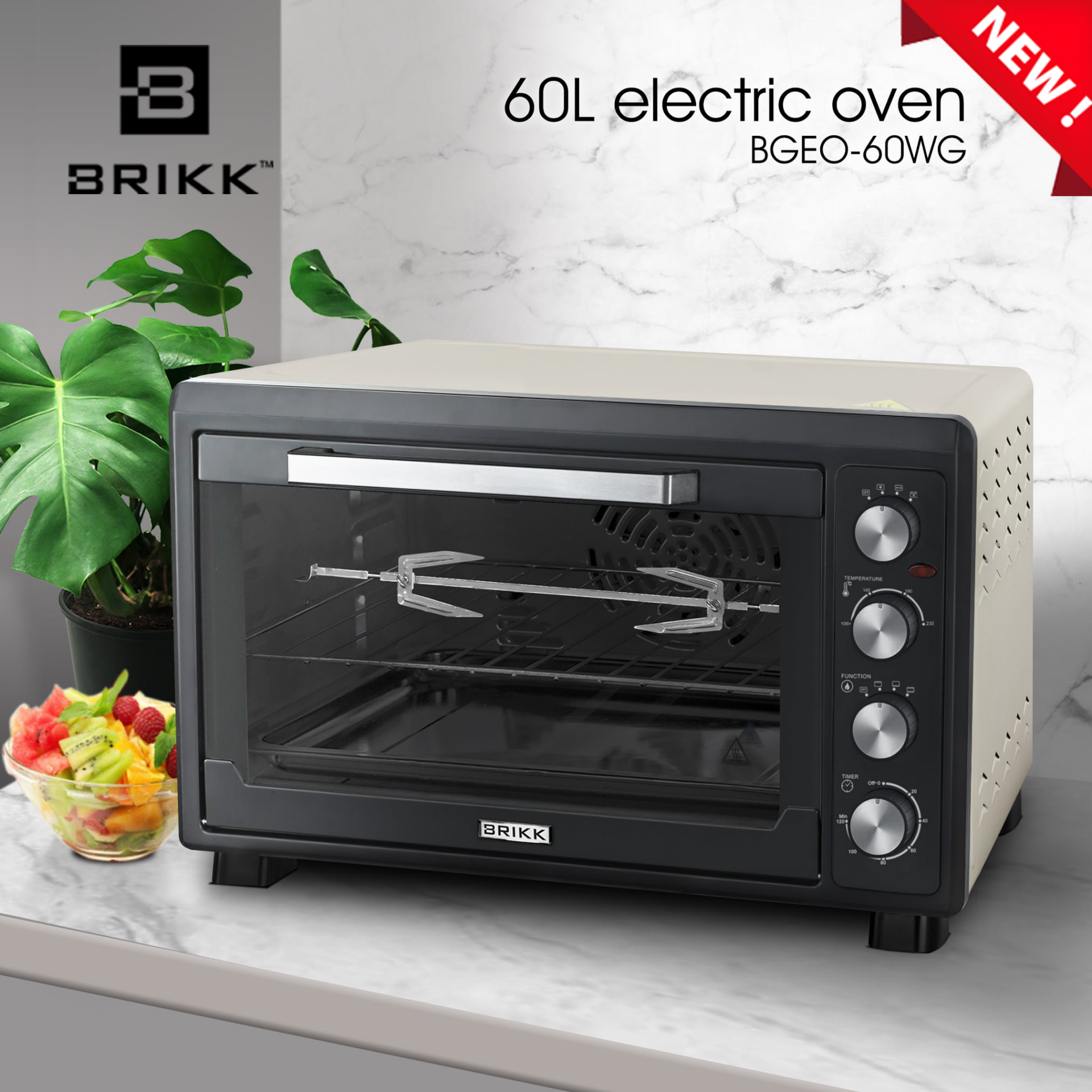 Brikk BGEO60WG 60 Liters Electric Oven Ansons