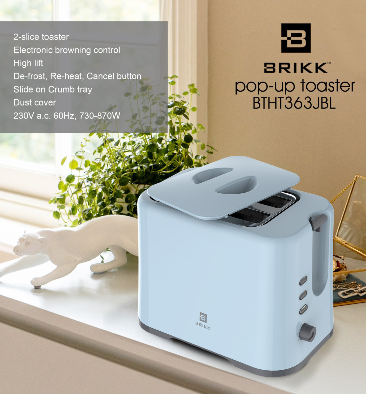 Brikk BTHT363JBL Popup Toaster Ansons