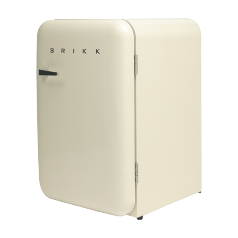 Brikk BRF-130LCR Cream 3.2 cu.ft. Personal Retro Refrigerator - Image 2