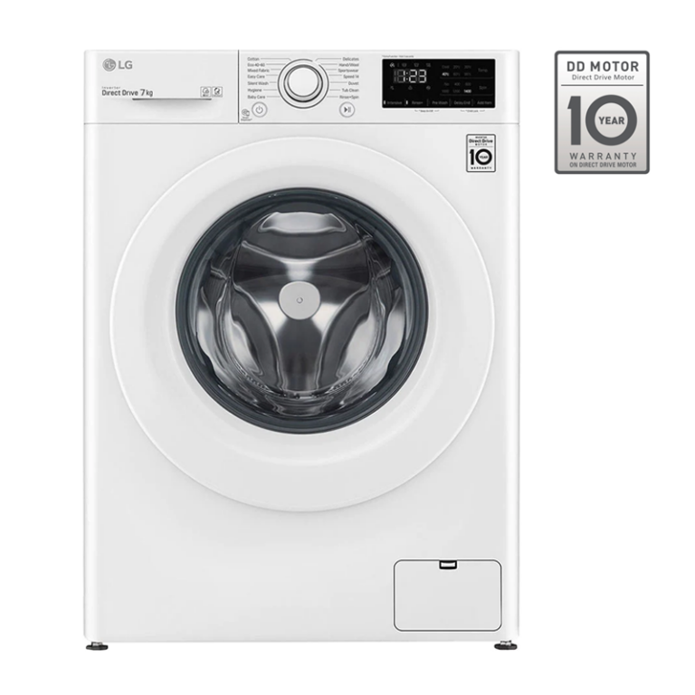 LG Washing Machine 7kg Front Load Washer FV1207S5W Ansons