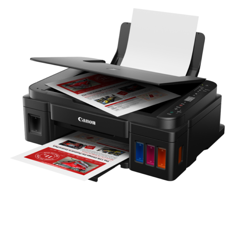 Canon PIXMA G3010 Refillable Ink Tank Wireless All-In-One Printer - Image 3