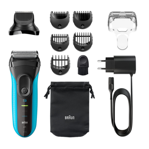 Braun 3010BT Series 3 Wet Dry Shaver with Trimmer Head and 5 Combs - Image 2