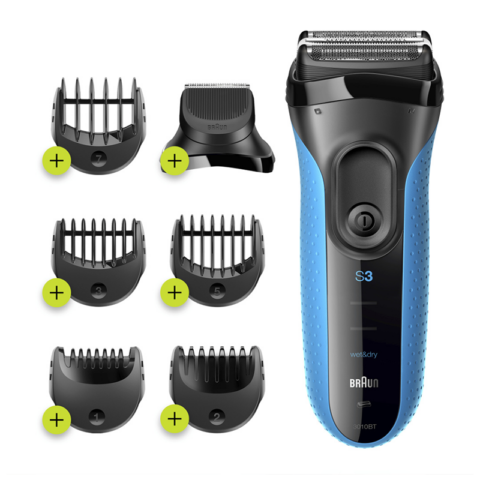 Braun 3010BT Series 3 Wet Dry Shaver with Trimmer Head and 5 Combs - Image 3