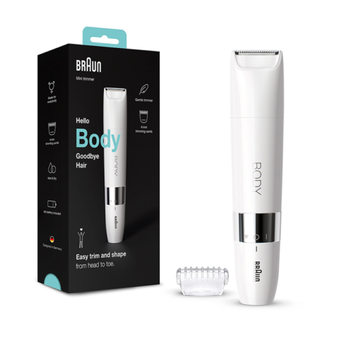 Braun BS1000 Body Mini Trimmer Wet & Dry with Trimming Comb - Image 2