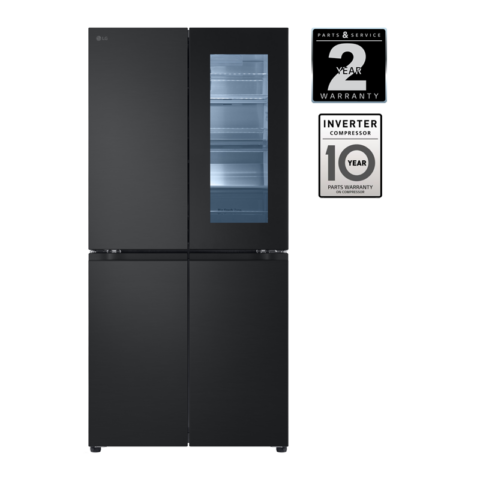 2024 Model - LG Refrigerator French Door InstaView 25.6 cu.ft. RVF-V256BS