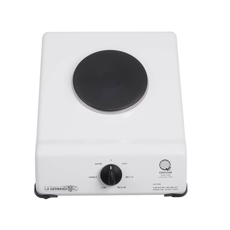 La Germania E108W Porcelain Single Burner Electric Stove