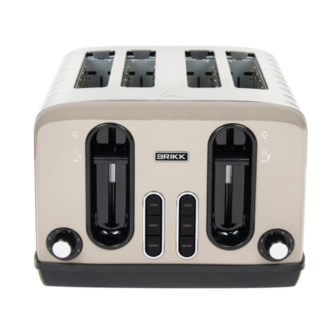 Brikk BHPTSSCR Cream 4-Slice Pop-Up Toaster