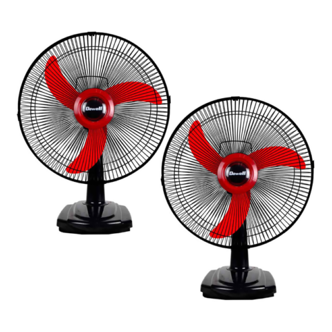 Dowell TF3-217 16" Table Fan Red BUNDLE