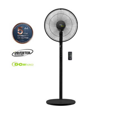 Asahi DC-6082 16in DC Stand Fan Black - Image 2