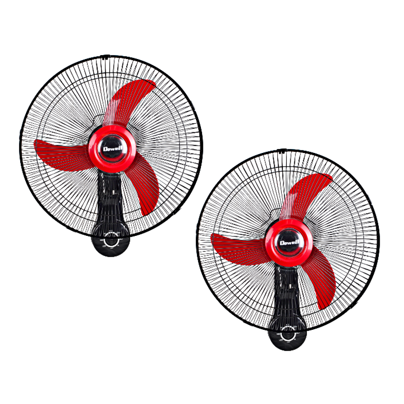 Dowell WF3-217 16" Wall Fan Red BUNDLE