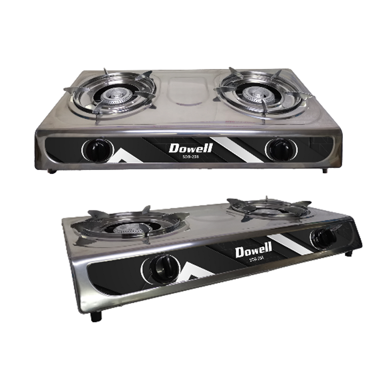 Dowell SDB-238 Double Burner Gas Stove BUNDLE