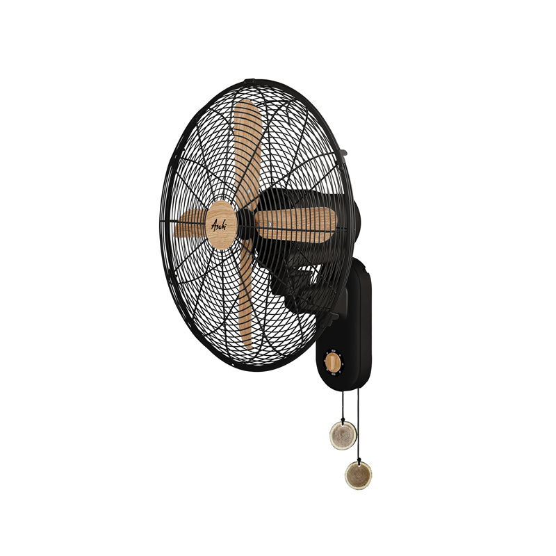 Asahi WF629 16in Wood Series Wall Fan Black
