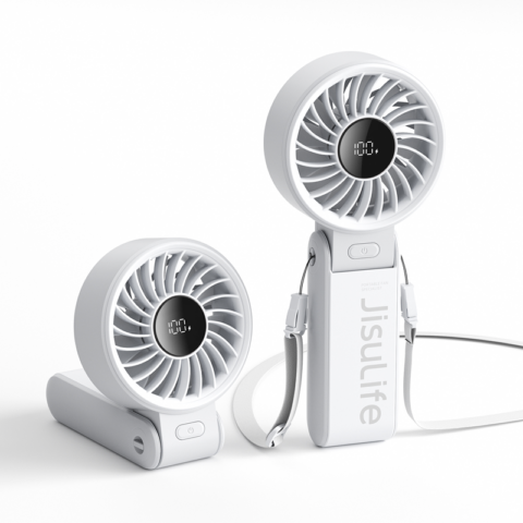 JisuLife LIFE 7 5000mAh Handheld Fan Gray - Image 3
