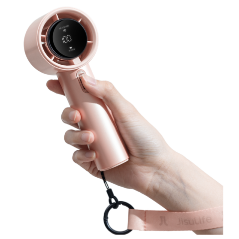 JisuLife PRO 1 ABS FA53 3600mAh Handheld Fan Pink - Image 2