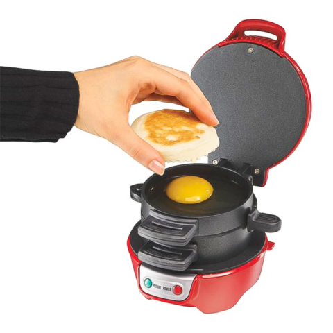 Hamilton Beach 25476-PH Breakfast Sandwich Maker Red - Image 6
