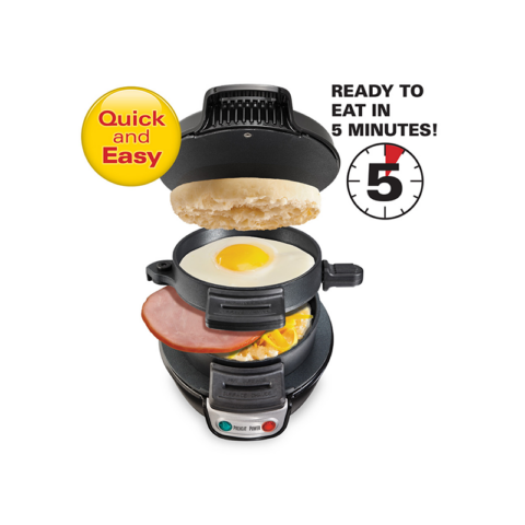 Hamilton Beach 25477-PH Breakfast Sandwich Maker Black - Image 2