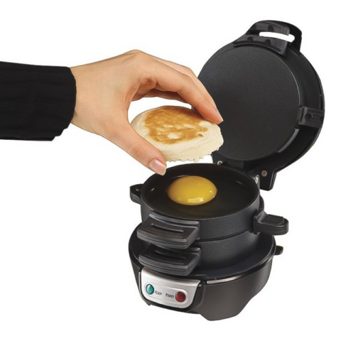Hamilton Beach 25477-PH Breakfast Sandwich Maker Black - Image 7