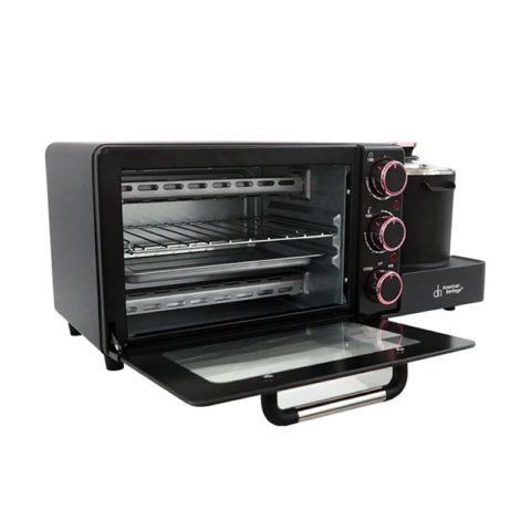 American Heritage AHBK-6295 Multifunctional Breakfast Maker Black - Image 3