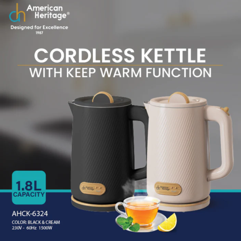 American Heritage AHCK-6324 1.8 Liters Electric kettle - Image 2