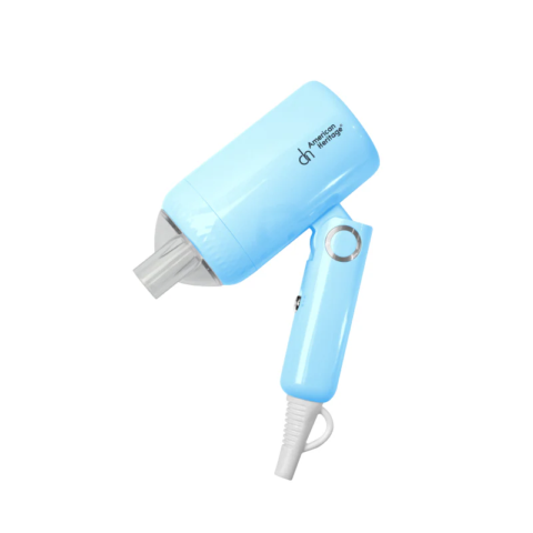 American Heritage AHHB-6327 Travel Hair Dryer Blue - Image 2