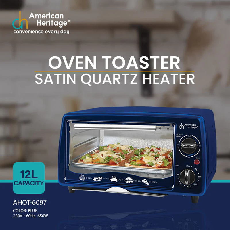 American Heritage AHOT-6097 12 Liters Oven Toaster - Image 2