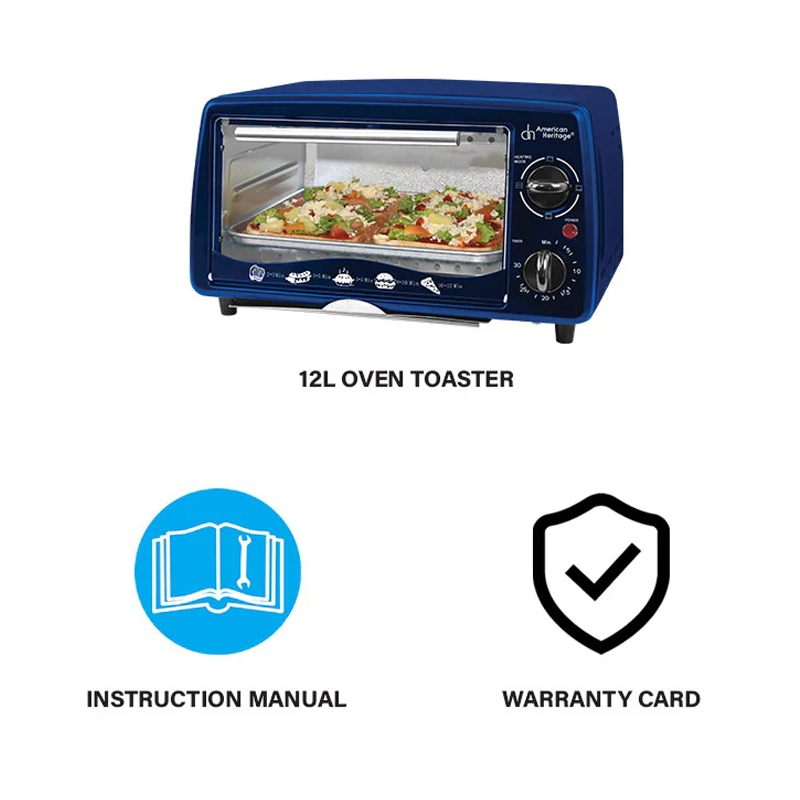 American Heritage AHOT-6097 12 Liters Oven Toaster - Image 4