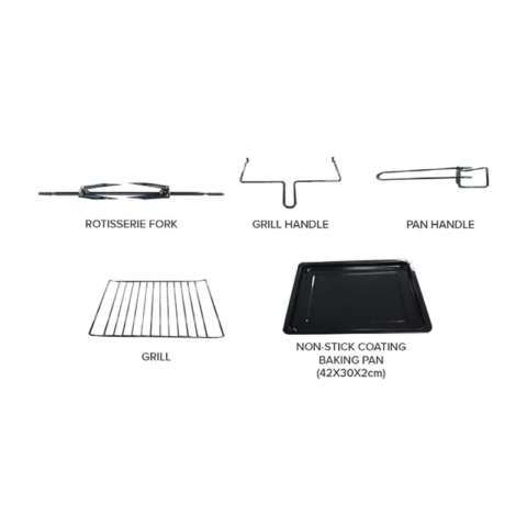 American Heritage AHOT-6099 43 Liters Electric Oven with Rotisserie - Image 7