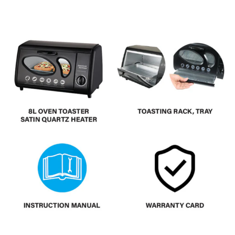 American Heritage AHOT-6179 8 Liters Oven Toaster - Image 4