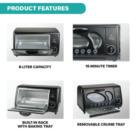 American Heritage AHOT-6179 8 Liters Oven Toaster - Image 5