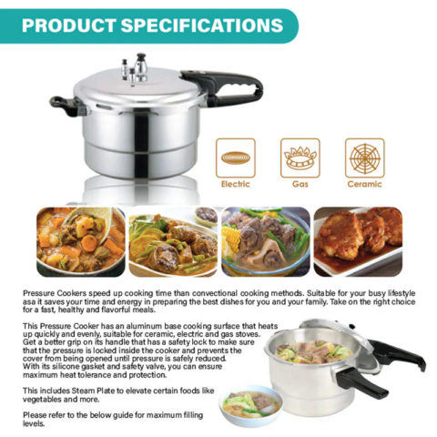 American Heritage AHPC-2124 7.1 Liters Pressure Cooker - Image 3