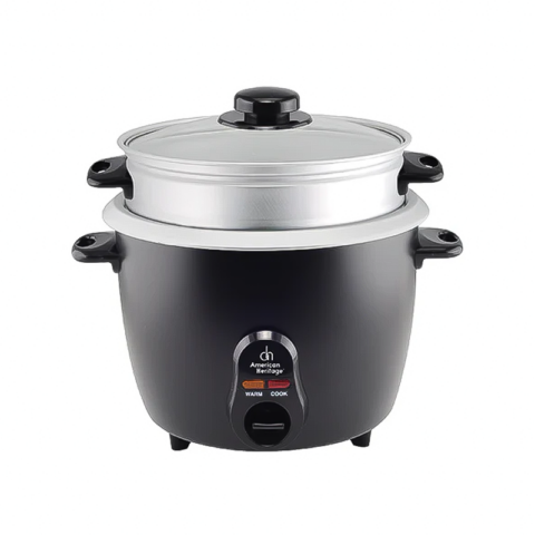 American Heritage AHRCS-6212 1.8 Liters Rice Cooker With Steamer