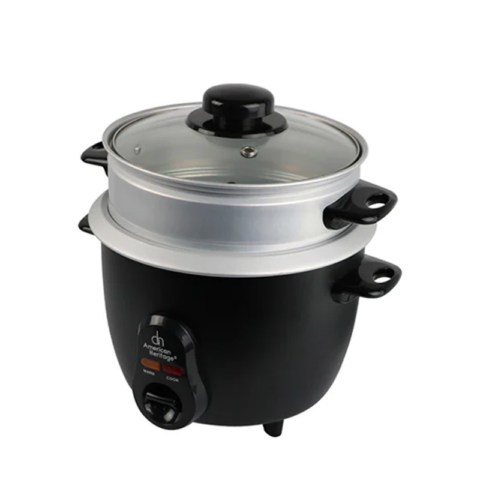 American Heritage AHRCS-6212 1.8 Liters Rice Cooker With Steamer - Image 2