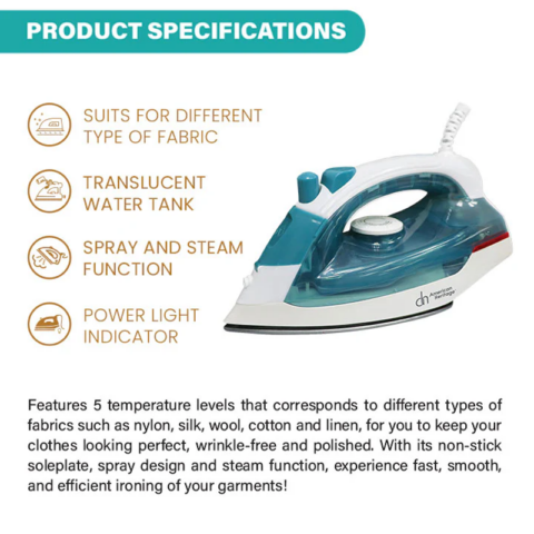 American Heritage AHSI-6081 Steam Iron - Image 3