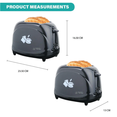 American Heritage HEBT-6031 2-Slice Bread Toaster - Image 4
