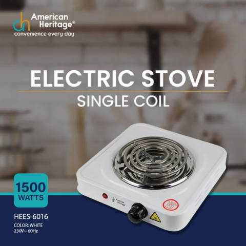 American Heritage HEES-6016 Single Coil Electric Stove - Image 3