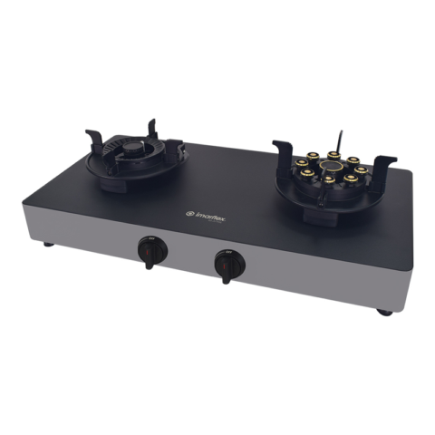 Imarflex IG-377GL Double Burner Tempered Glass Gas Stove