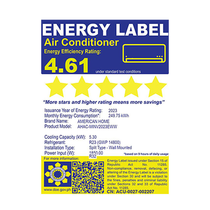 American Home AHAC-MINV2023EWW 2.0 HP Split Type Airconditioner - Image 4