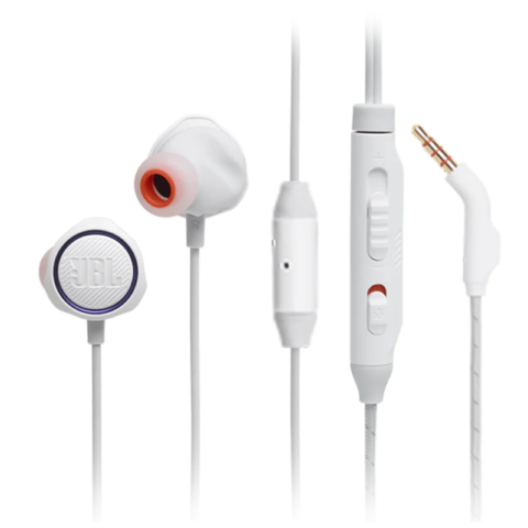 JBL QUANTUM 50 White Wired In-ear Gaming Headset - Image 2
