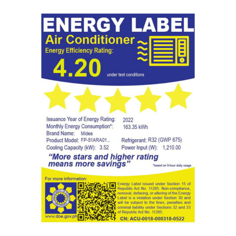 Midea FP-51ARA015HEIV-U5 1.5 HP Window Type Airconditioner - Image 5