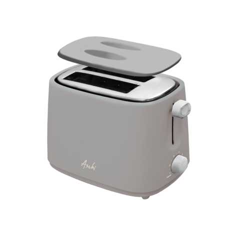 Asahi BT 027 2 Sliced Pop Up Bread Toaster Gray - Image 2