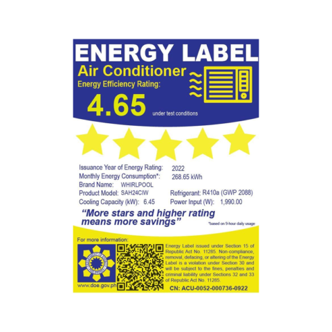 Whirlpool SAH-24CWI 2.0 HP Split Type Airconditioner - Image 2