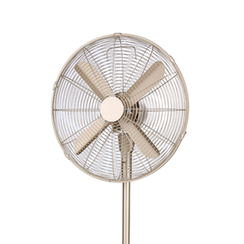 Asahi XF-6078 16in Retro Stand Fan Champagne - Image 2
