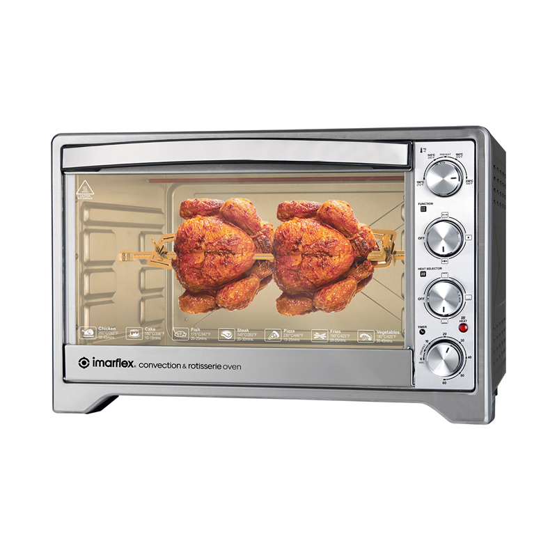Imarflex IT-460CR 60 Liters Convection & Rotisserie Oven